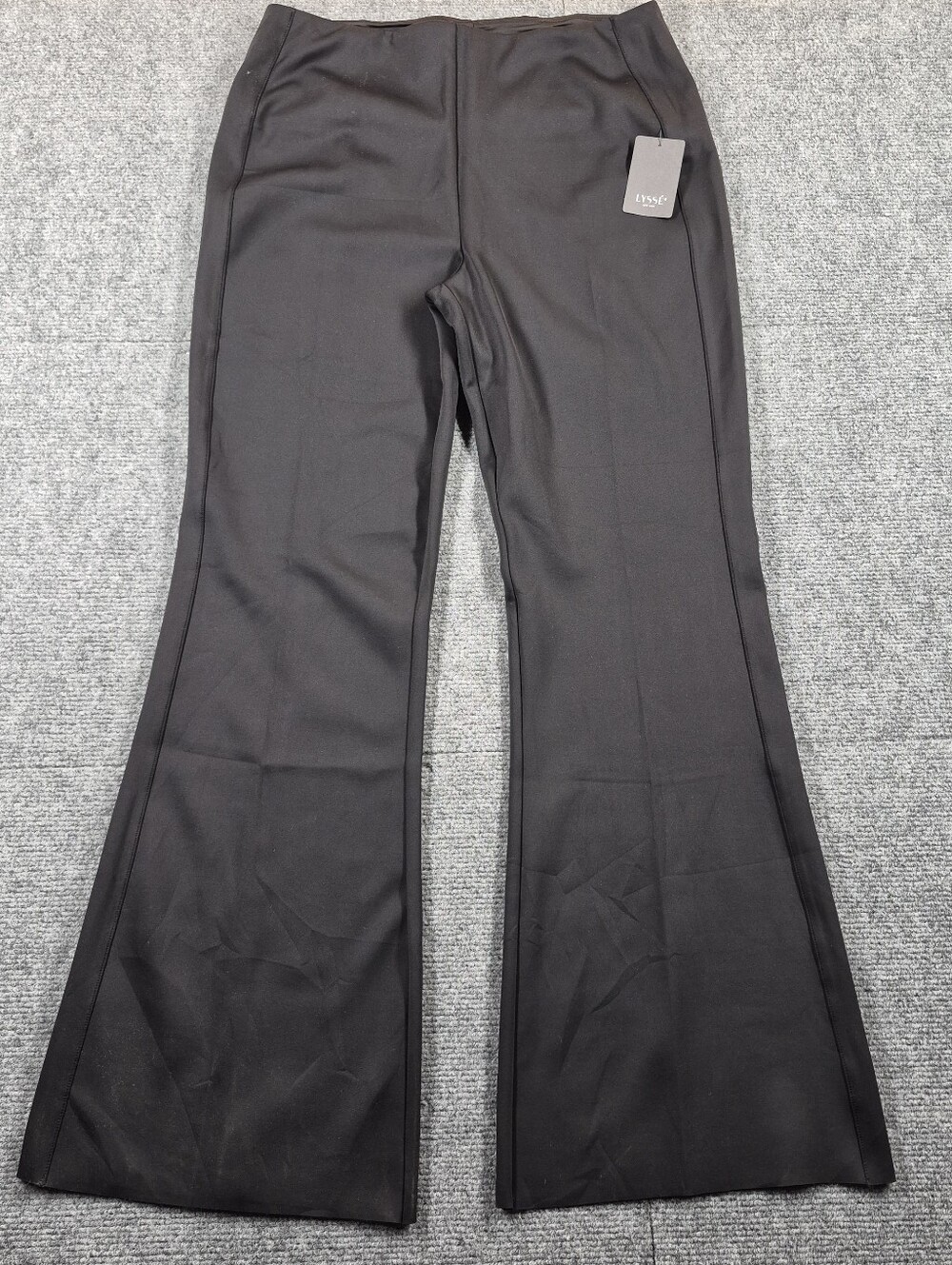 NWT Lyssé New York Black Pull-On Flare Pants XL Shaping Ponte